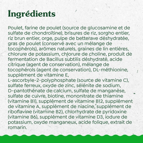 GREENIES ÉLÉMENTS ESSENTIELS pour chiens de grande race – recette avec poulet véritable et riz image 1