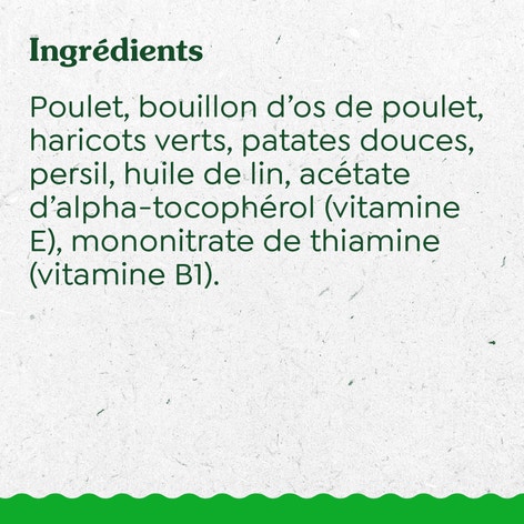 GREENIES(MC) GARNITURE DE REPAS Recette avec poulet, haricots verts et patates douces image 1