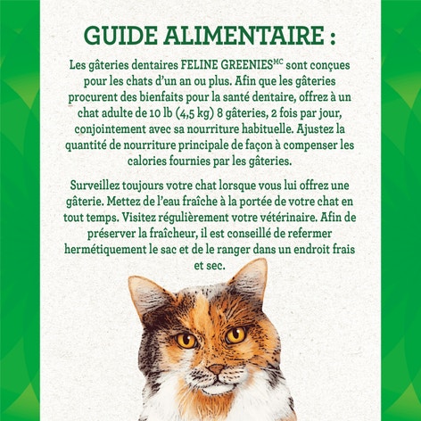 Gâteries dentaires pour chats adultes FELINE GREENIES(MC) saveur d'herbe à chat image 1