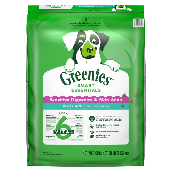 GREENIES SMART ESSENTIALS Sensitive Digestion & Skin Real Lamb & Brown Rice Recipe image 1