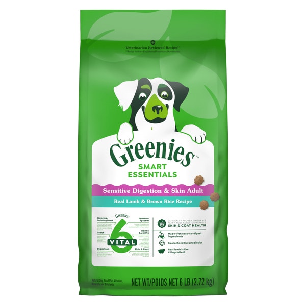 GREENIES SMART ESSENTIALS Sensitive Digestion & Skin Real Lamb & Brown Rice Recipe image 1