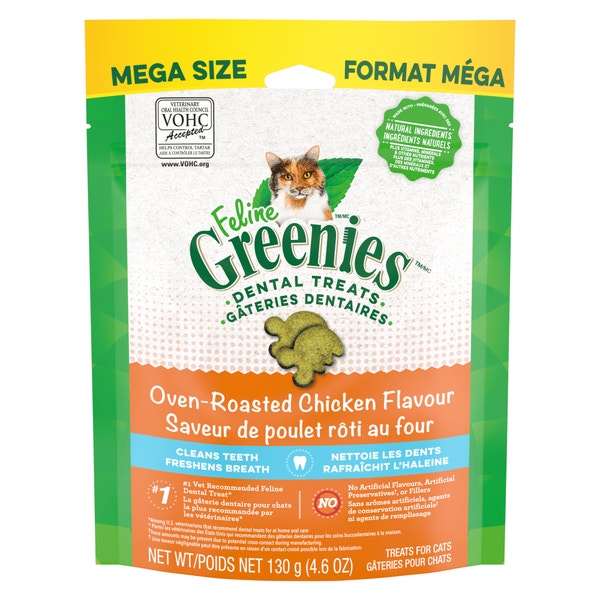 GREENIES™ FELINE Adult Dental Oven Roasted Chicken Flavour, Pouch image 1