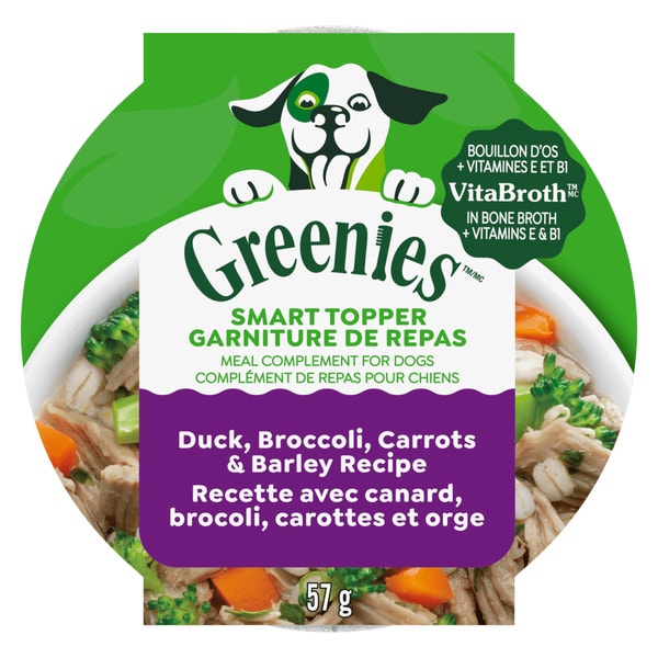 GREENIES(MC) GARNITURE DE REPAS Recette avec canard, brocoli, carottes et orge image 1