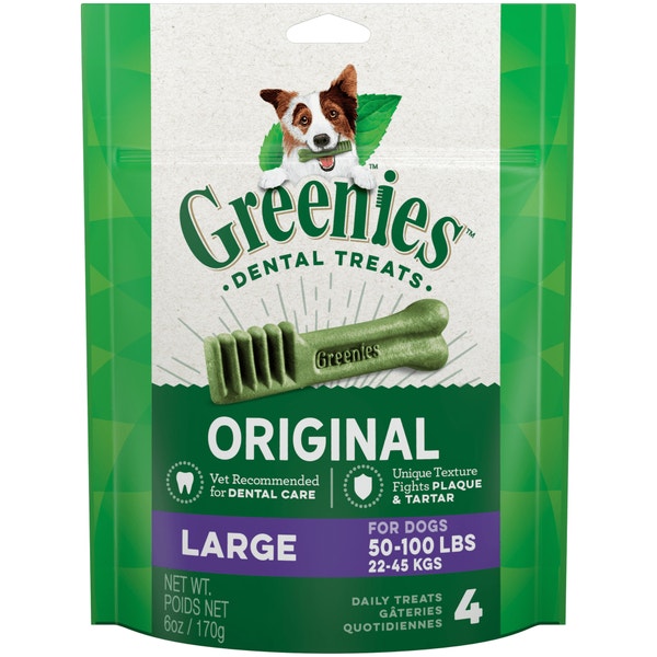 CANINE GREENIES™ Original LARGE Natural Dental Dog Treats image 1