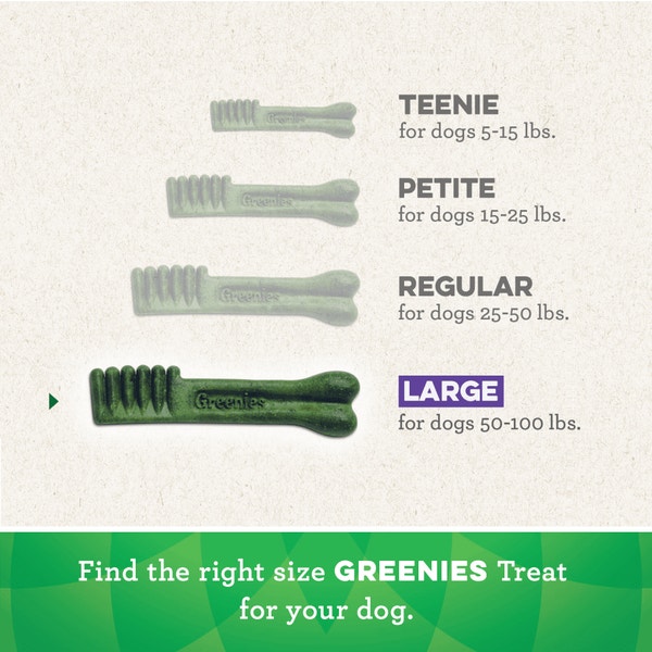 CANINE GREENIES™ Original LARGE Natural Dental Dog Treats image 3