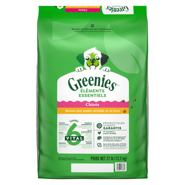 GREENIES ÉLÉMENTS ESSENTIELS pour chiots – recette avec poulet véritable et riz brun image 1