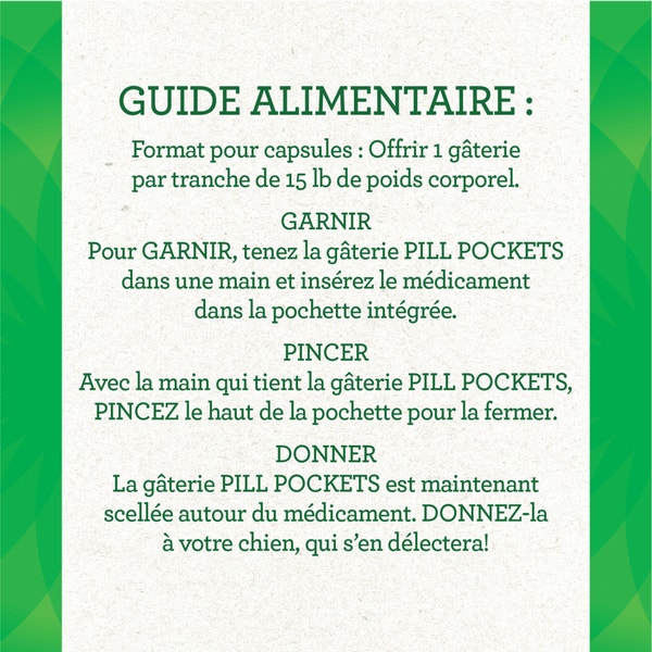 Gâteries pour chiens adultes GREENIES(MC) PILL POCKETS(MC) format pour capsules saveur de poulet image 4