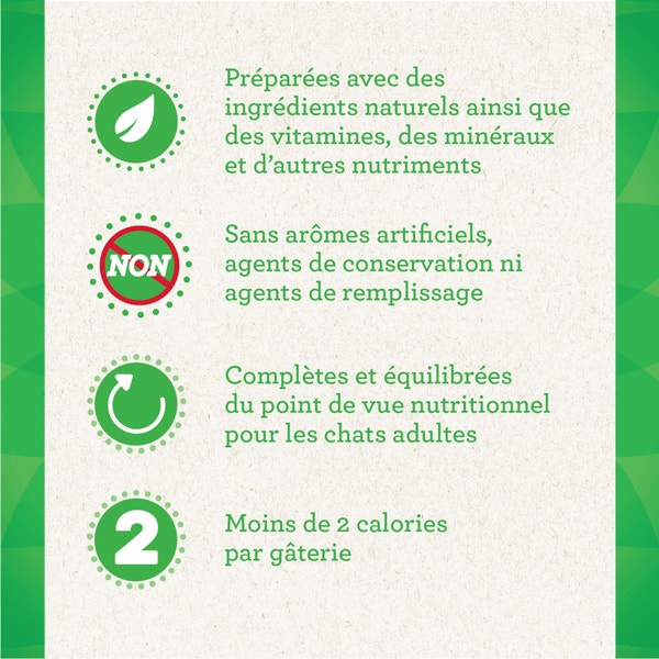 Gâteries dentaires pour chats adultes FELINE GREENIES(MC) saveur de poulet rôti au four image 2