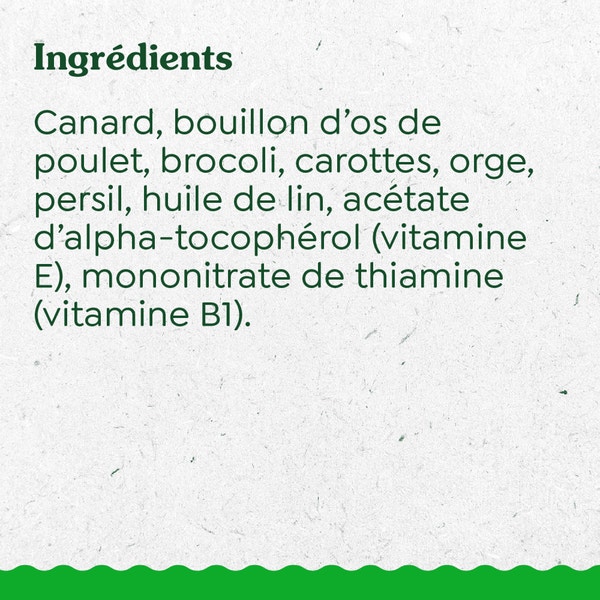 GREENIES(MC) GARNITURE DE REPAS Recette avec canard, brocoli, carottes et orge image 4