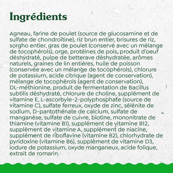 GREENIES ÉLÉMENTS ESSENTIELS digestion et peau sensibles – recette avec agneau véritable et riz brun image 4