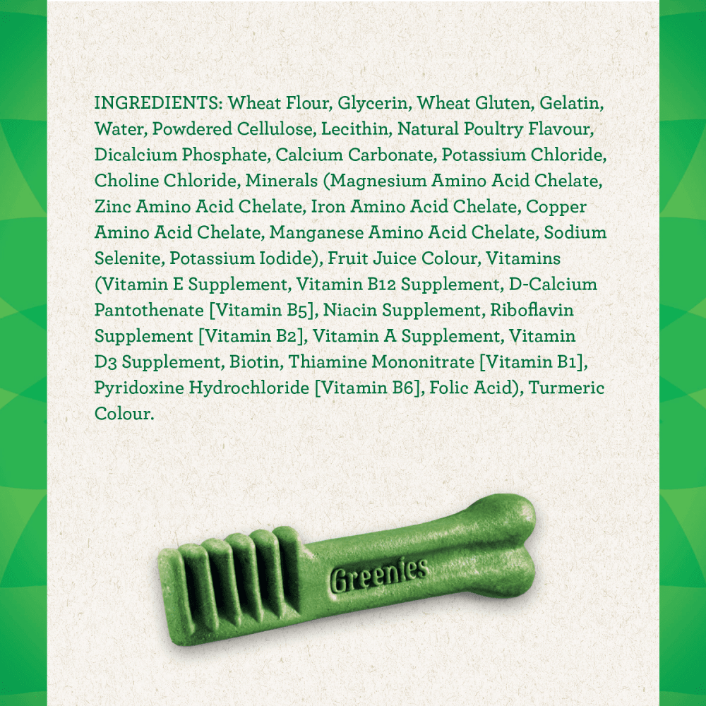 GREENIES™ Teenie Adult Dental Treats Original ingredients image