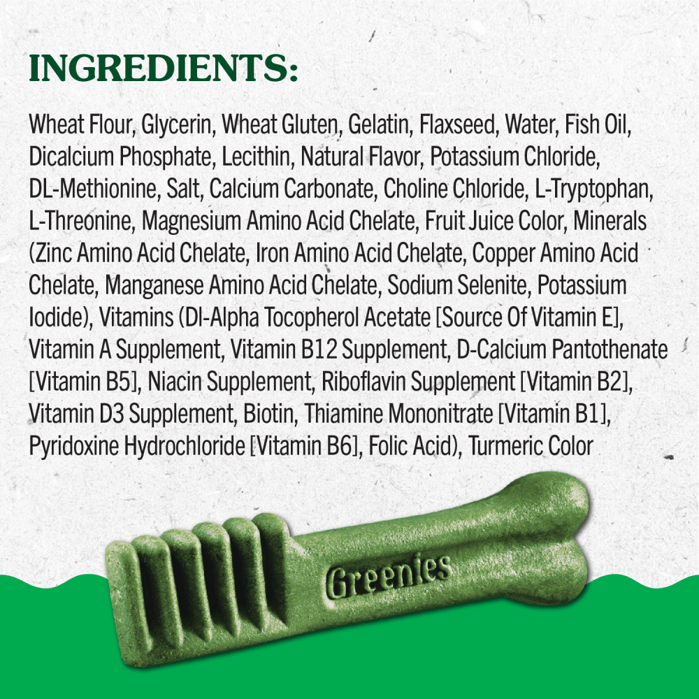 GREENIES™ Puppy Regular Dental Care Treats ingredients image