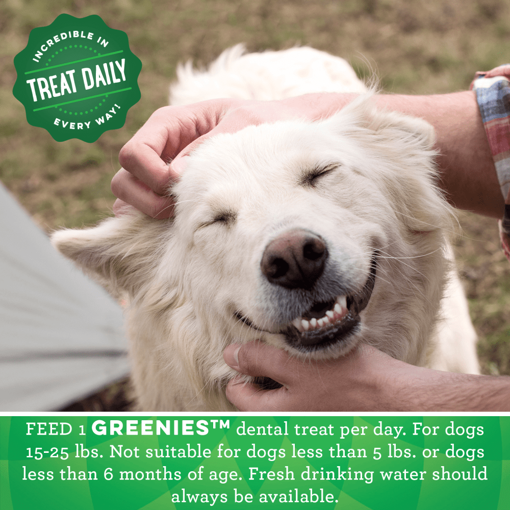 GREENIES™ Petite Adult Dental Treats Original feeding guidelines image