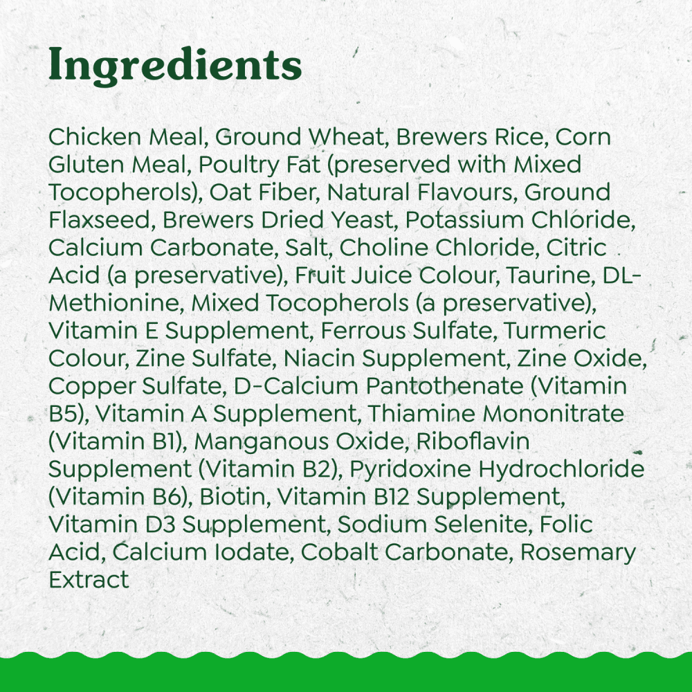 FELINE GREENIES™ Adult Dental Oven-Roasted Chicken Flavour ingredients image
