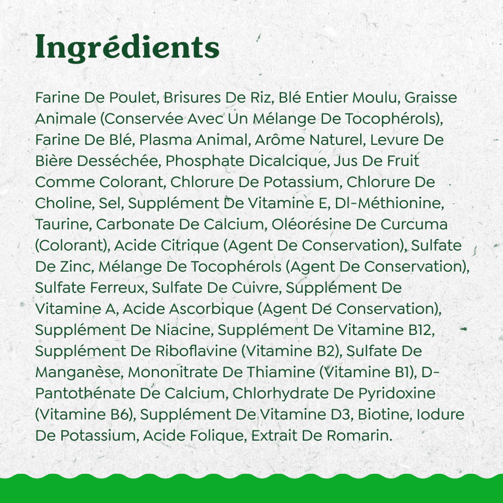 GREENIES(MC) SMARTBITES(MC) saveur de poulet ingredients image