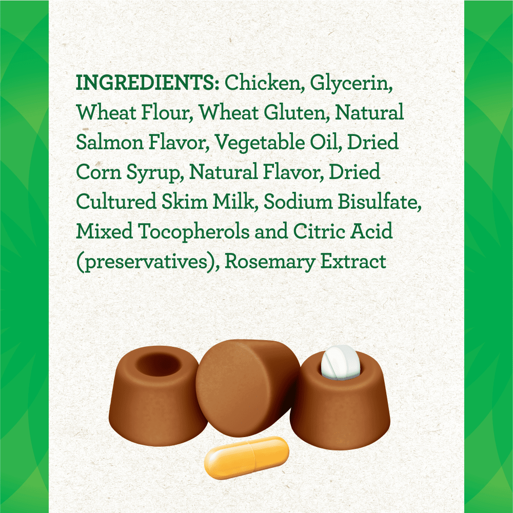 GREENIES™ FELINE PILL POCKETS™ Adult Salmon Flavour ingredients image