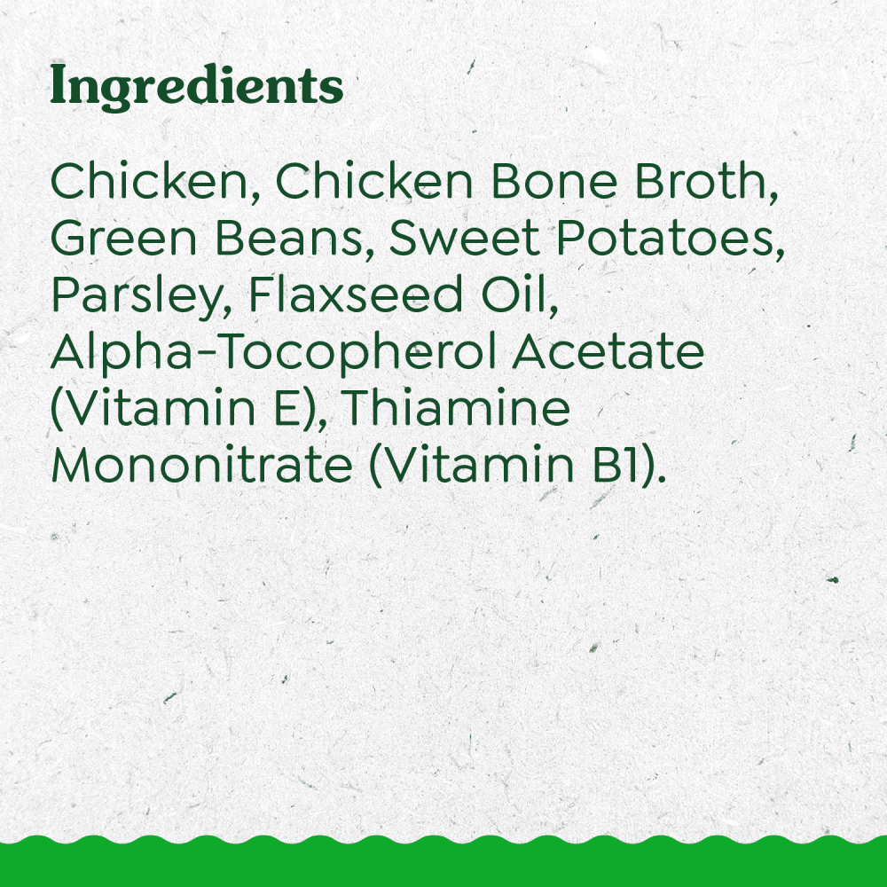 GREENIES™ SMART TOPPER Chicken, Green Beans & Sweet Potatoes Recipe ingredients image