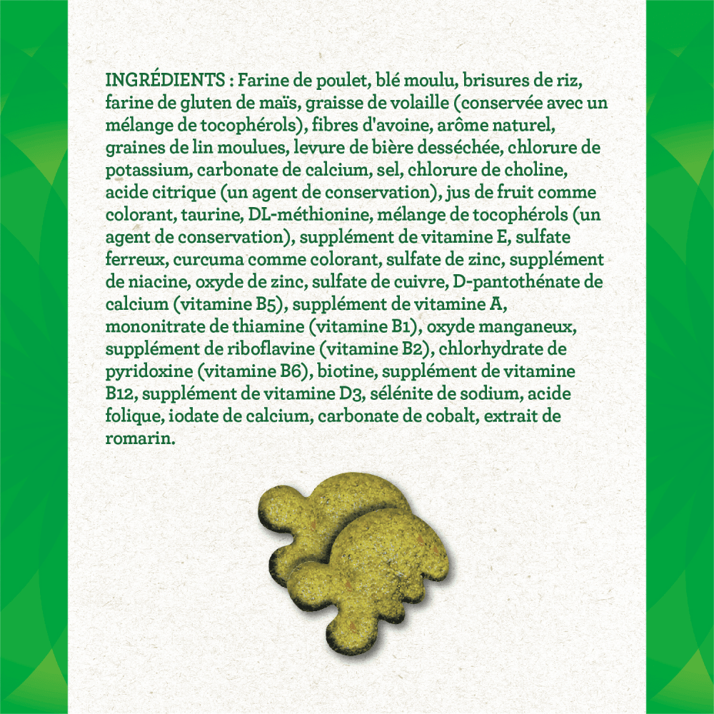 Gâteries dentaires pour chats adultes FELINE GREENIES(MC) saveur de poulet rôti au four en format méga ingredients image