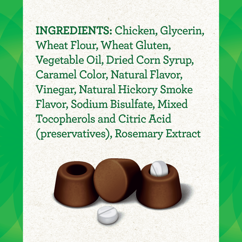 GREENIES™ PILL POCKETS™ Adult Tablet Size Hickory Smoke Flavour, Tablet ingredients image