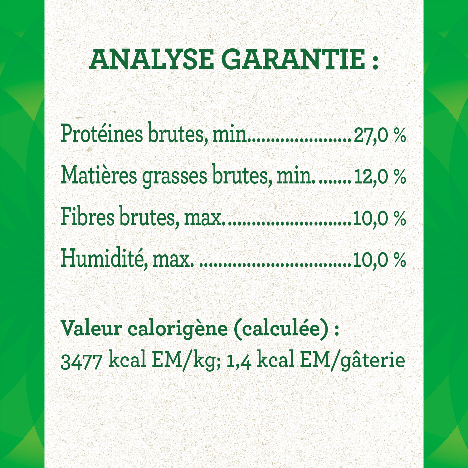 Gâteries dentaires pour chats adultes FELINE GREENIES(MC) saveur de saumon savoureux guaranteed analysis image