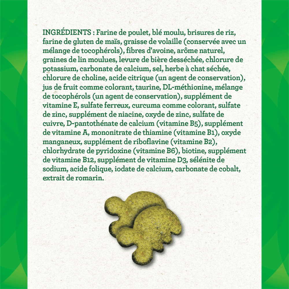 Gâteries dentaires pour chats adultes FELINE GREENIES(MC) saveur d'herbe à chat ingredients image