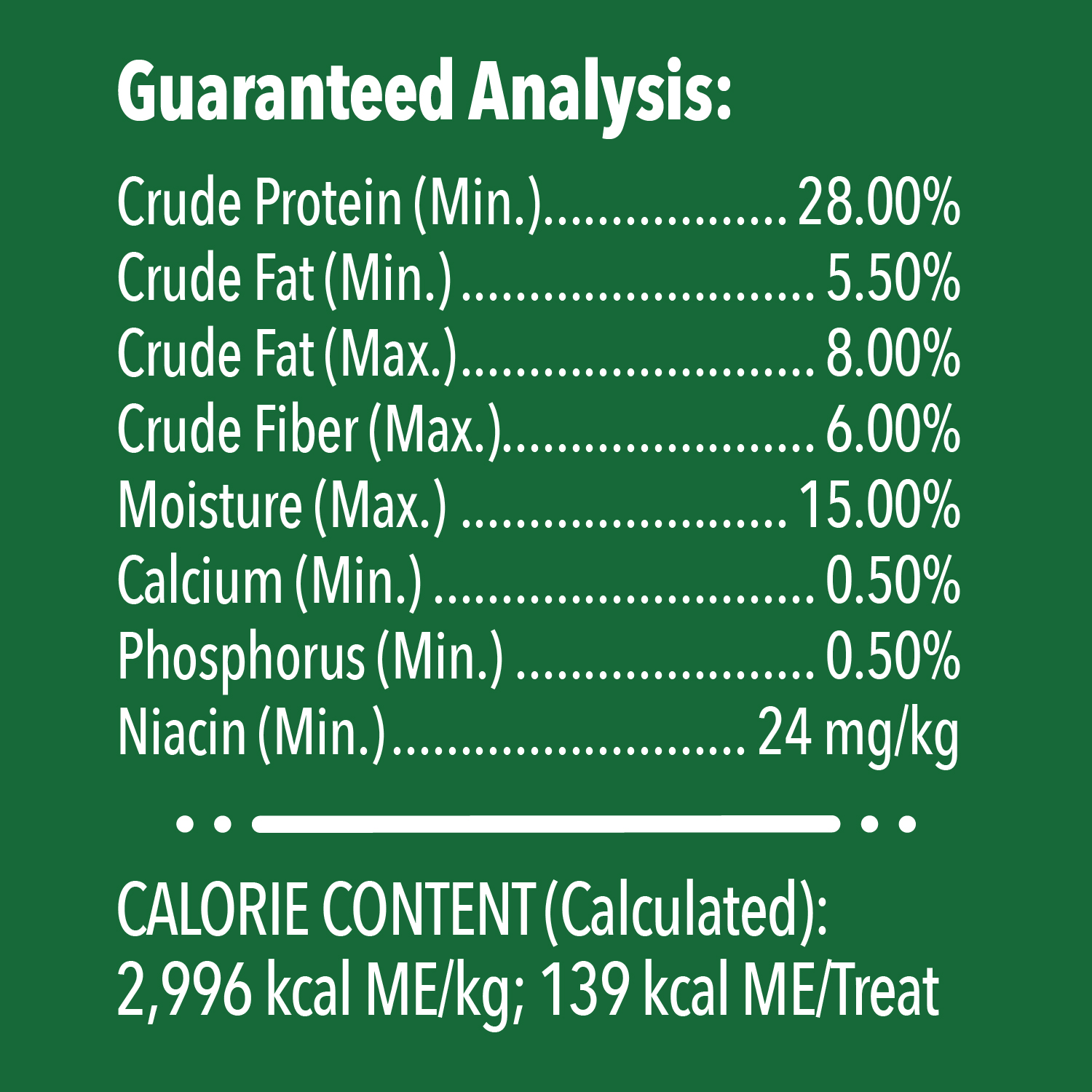 GREENIES™ Large Adult Dental Treats Original guaranteed analysis image