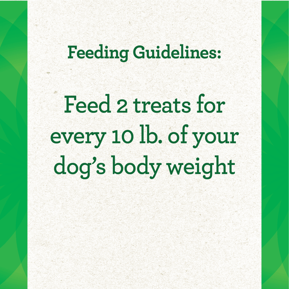 GREENIES™ PILL POCKETS™ Adult Tablet Size Peanut Flavour, Tablet feeding guidelines image