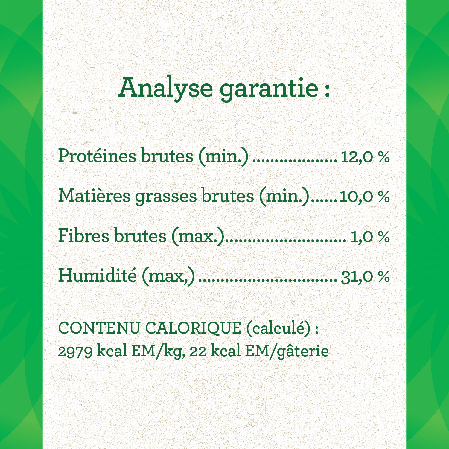 Gâteries pour chiens adultes GREENIES(MC) PILL POCKETS(MC) format pour capsules saveur de beurre d'arachide guaranteed analysis image