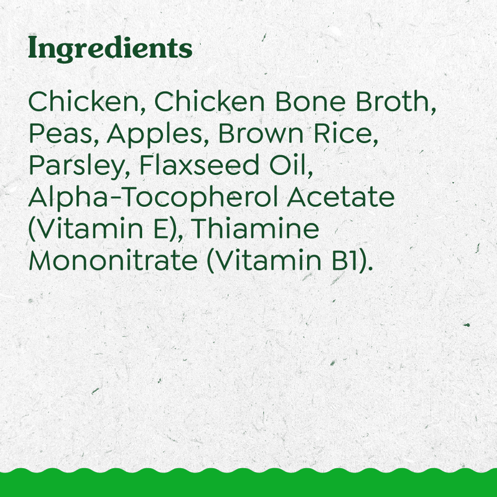 GREENIES™ SMART TOPPER Chicken, Peas, Apples & Brown Rice Recipe ingredients image