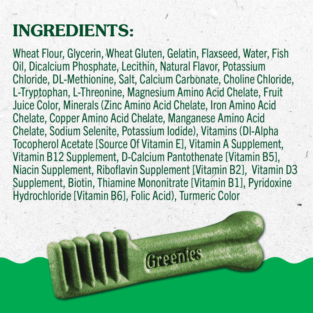 GREENIES™ Puppy Petite Dental Care Treats ingredients image