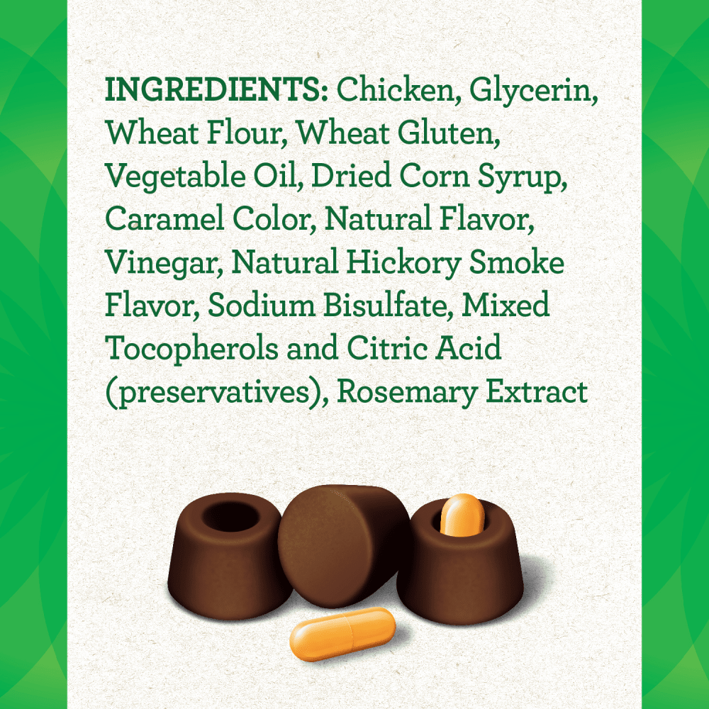 GREENIES™ PILL POCKETS™ Adult Tablet Size Hickory Smoke Flavour, Capsure ingredients image