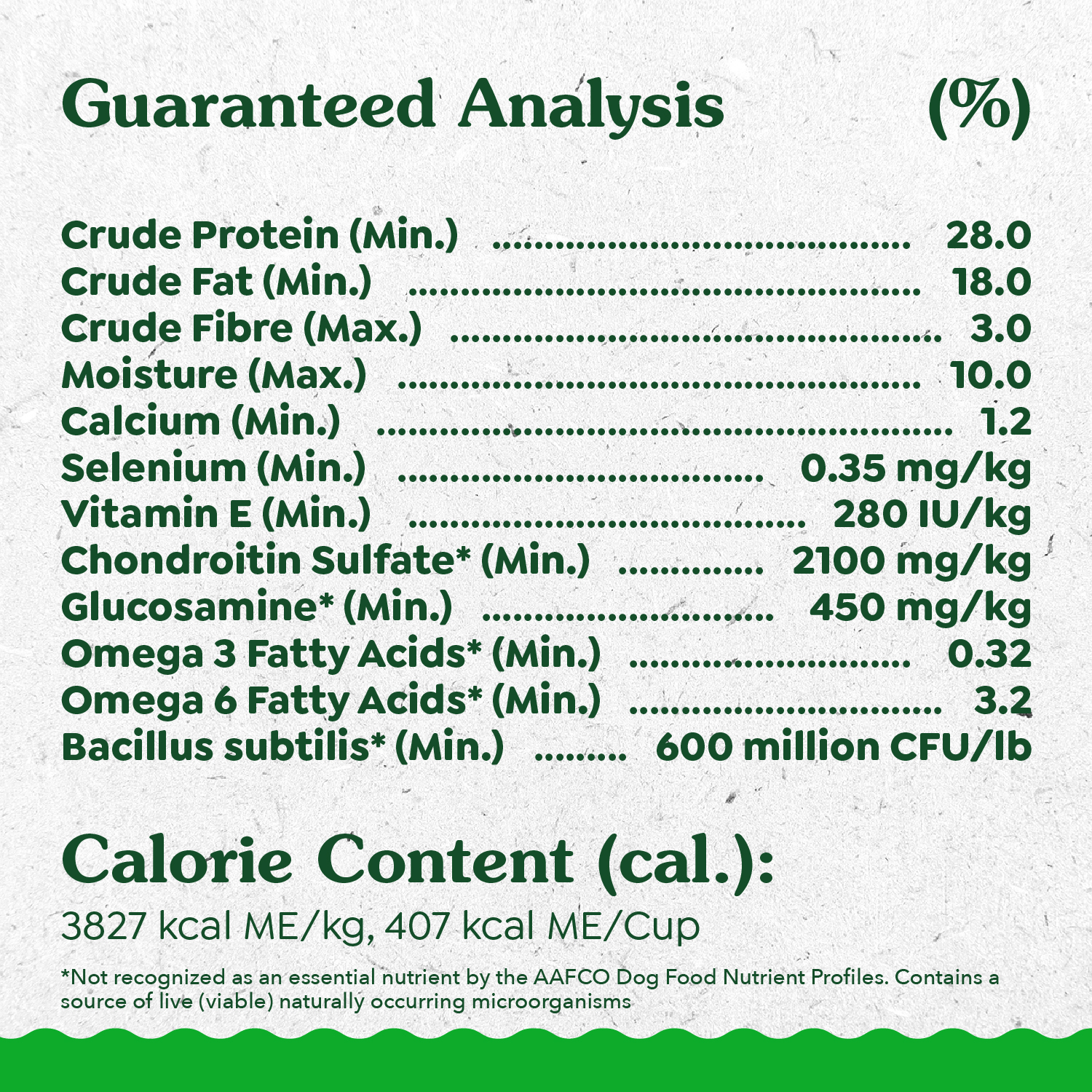 GREENIES SMART ESSENTIALS Small Breed Real Chicken and Rice Recipe guaranteed analysis image